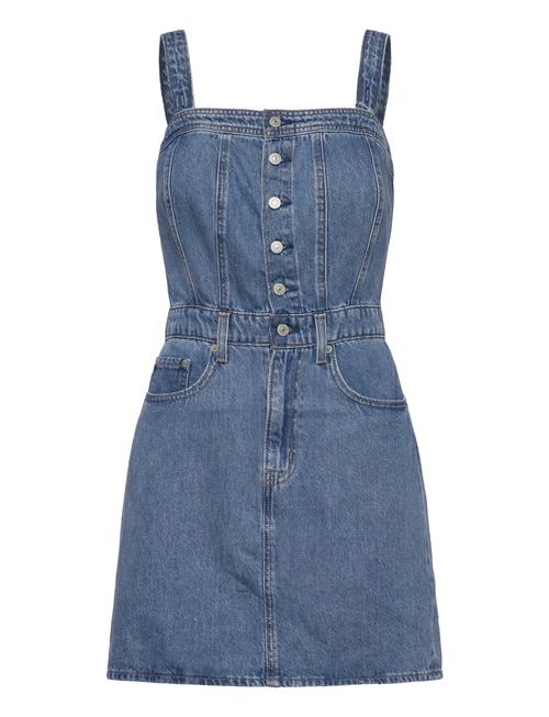 Iconic Button Thru Dress Med Indigo - Worn In Levi's® Blue