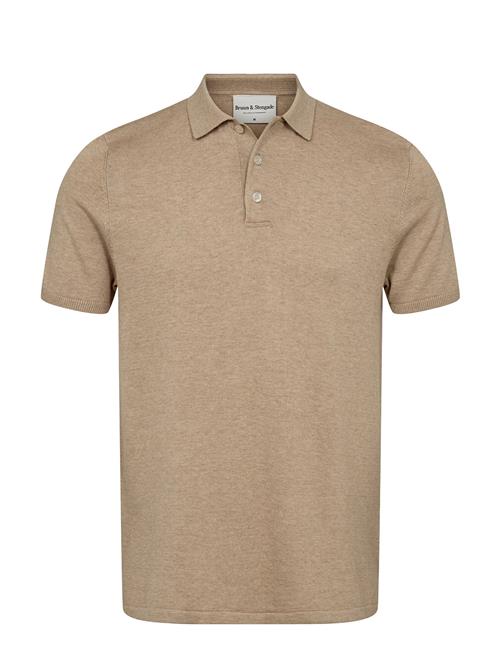 Bs Aaran Regular Fit Polo Shirt Bruun & Stengade Beige