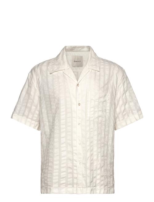 Rel Seersucker Resort Shirt GANT Cream