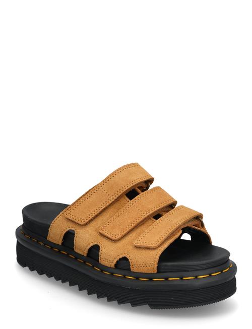 Raine Slide Tan Vt Eh Suede Dr. Martens Brown