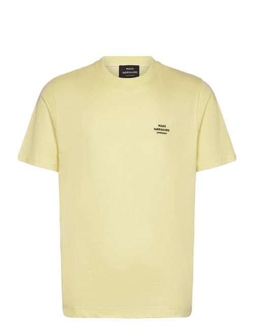 Cotton Jersey Frode Emb Logo Tee Mads Nørgaard Yellow