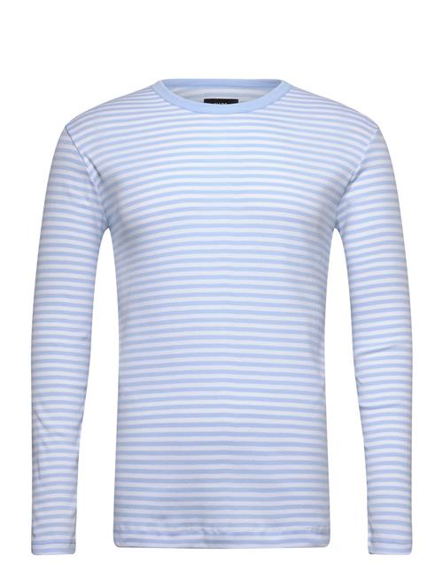 Duo Rib Tobias Tee Ls Mads Nørgaard Blue