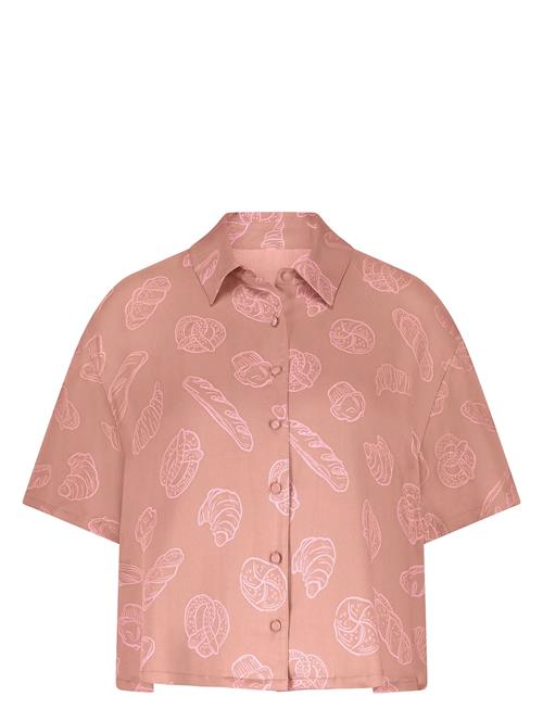 Jacket Ss Vis Satin Hunkemöller Pink