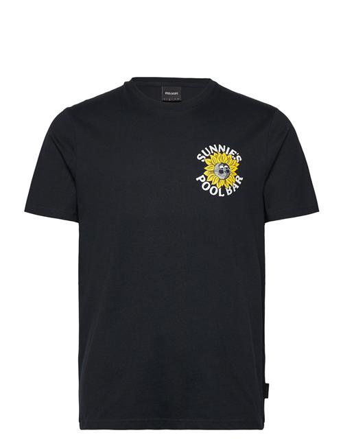 Sunnies Pool Bar Graphic T-Shirt Lyle & Scott Black