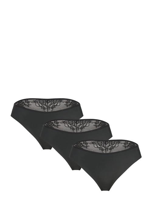 3-Pack Invisible Brasilian Lace Back Hunkemöller Black