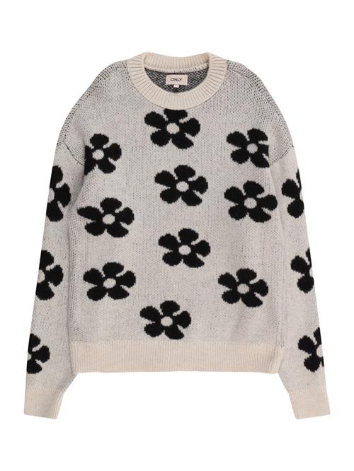 ONLY GIRLS Pullover  beige / sort