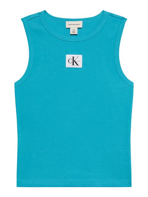 Se Calvin Klein Jeans Overdel  turkis / sort / hvid ved About You