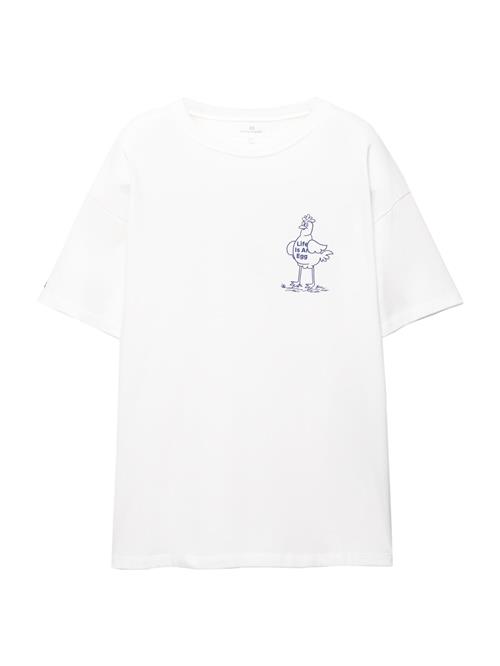 Pull&Bear Shirts  navy / hvid
