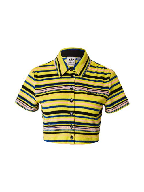 ADIDAS ORIGINALS Bluse  blå / gul / pastellilla / sort