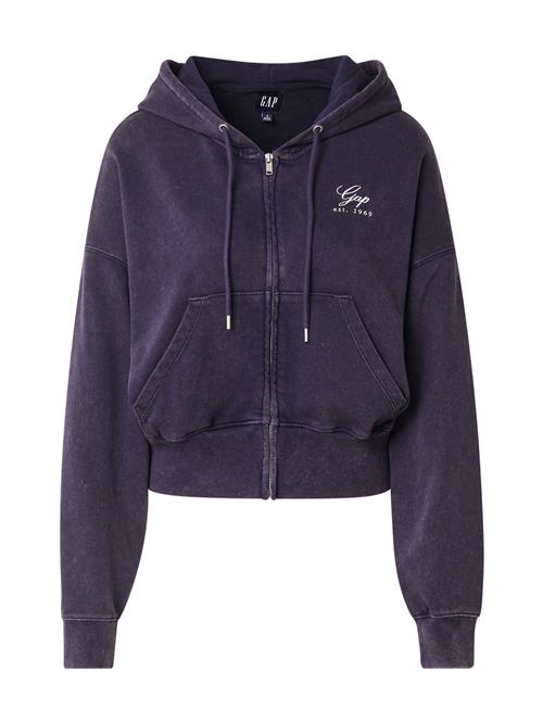 GAP Sweatjakke  navy / hvid