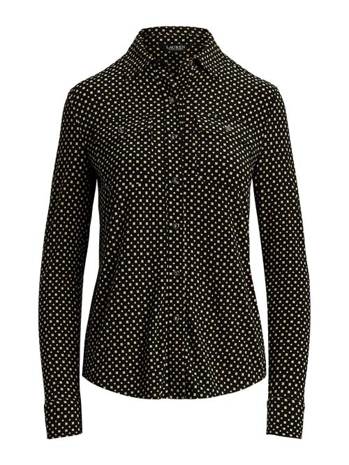 Lauren Ralph Lauren Bluse 'CLASSIC'  beige / sort
