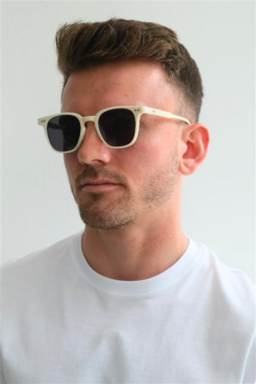 Vincent Solbriller - Hvid/Sort - TeeShoppen