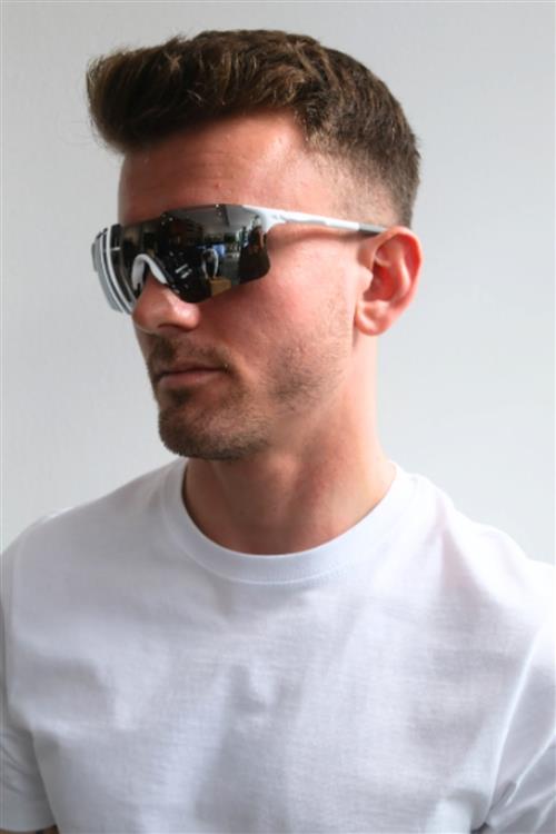 Carter Solbriller - Hvid/Sort - TeeShoppen