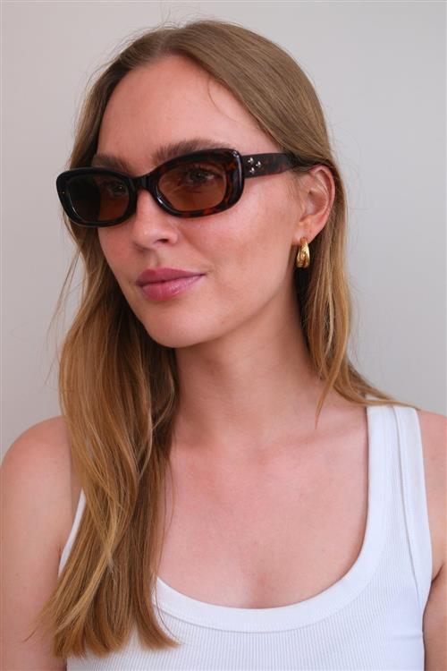Saga Solbriller - Leopard - TeeShoppen