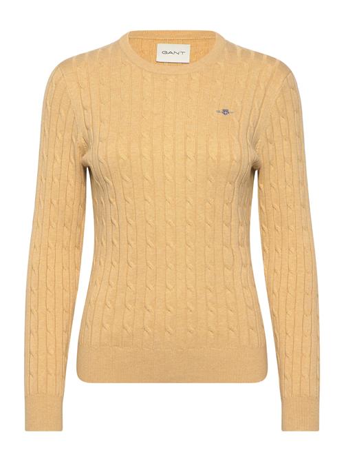 Stretch Cotton Cable C-Neck GANT Yellow