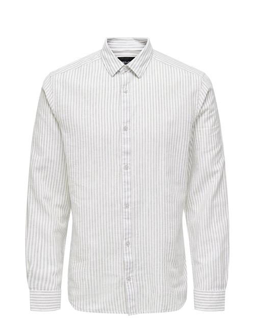 Onscaiden Life Ls Stripe Linen 660 Noos ONLY & SONS Beige
