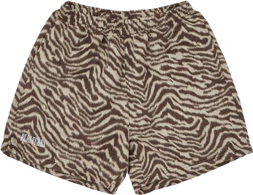 PLEASURES NOW Breaker Fuzzy Stripe Shorts