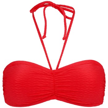 Damella Olivia Textured Padded Bikini Bra Rød nylon 38 Dame