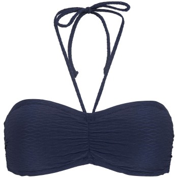Damella Olivia Textured Padded Bikini Bra Marineblå nylon 42 Dame