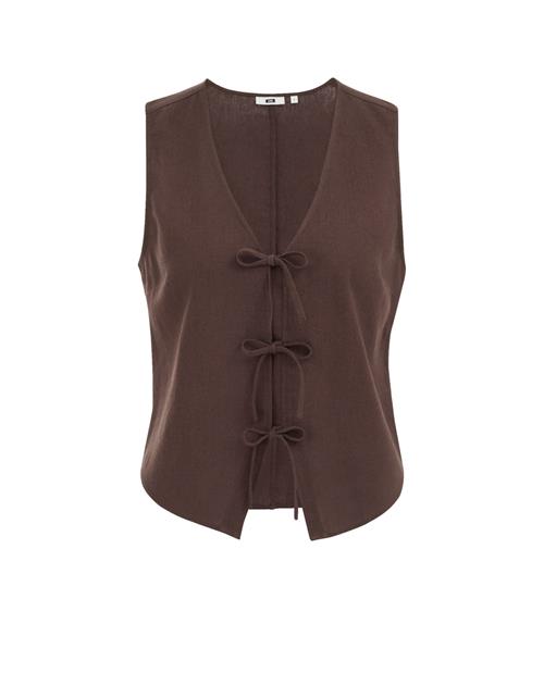 WE Fashion Jakkesætsvest  brun