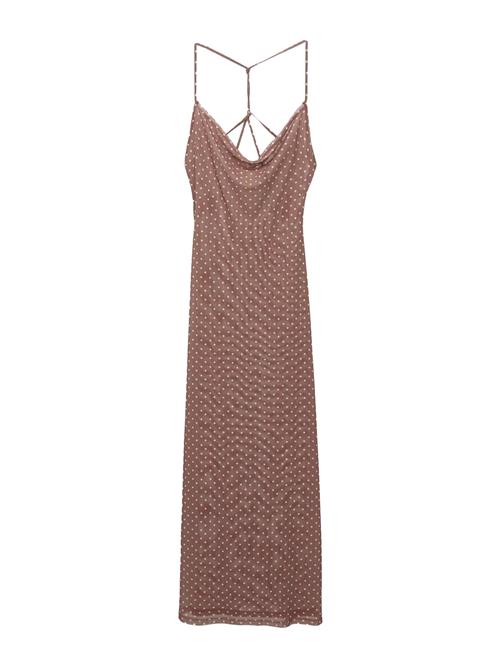 Pull&Bear Sommerkjole  brun / hvid