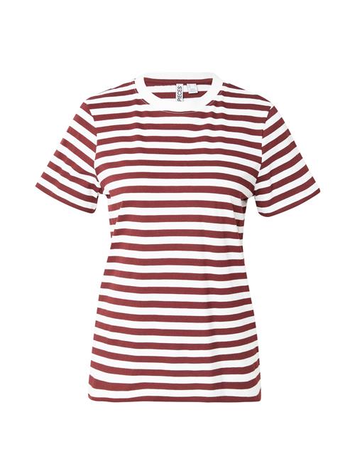 PIECES Shirts 'PCRIA'  vinrød / hvid