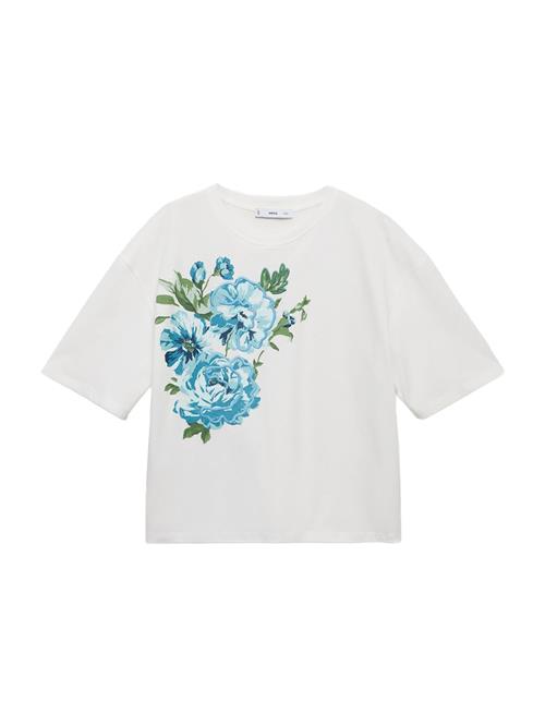 Se MANGO Shirts 'PEONIA'  lyseblå / grøn / offwhite ved About You