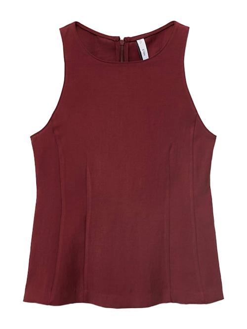 MANGO Bluse  mørkerød