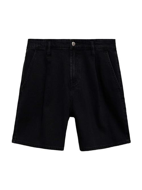 MANGO Jeans med lægfolder 'MARINA'  sort