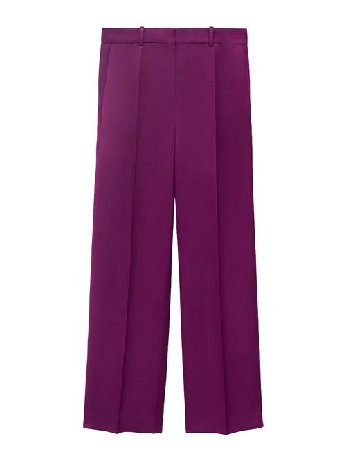 MANGO Bukser med lægfolder 'ANNA'  fuchsia