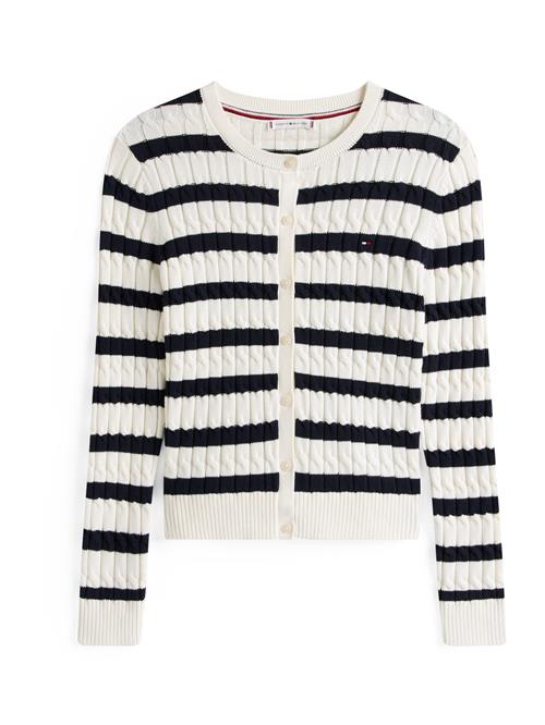 TOMMY HILFIGER Cardigan  marin / hvid