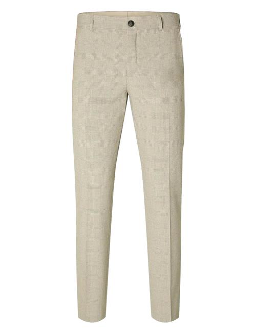 Slhslim-Liam Sand Check Trs Flex Noos Selected Homme Beige