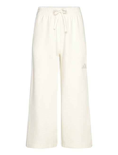 All Szn Rib 7/8 Length Wide Leg Pants Adidas Sportswear Beige