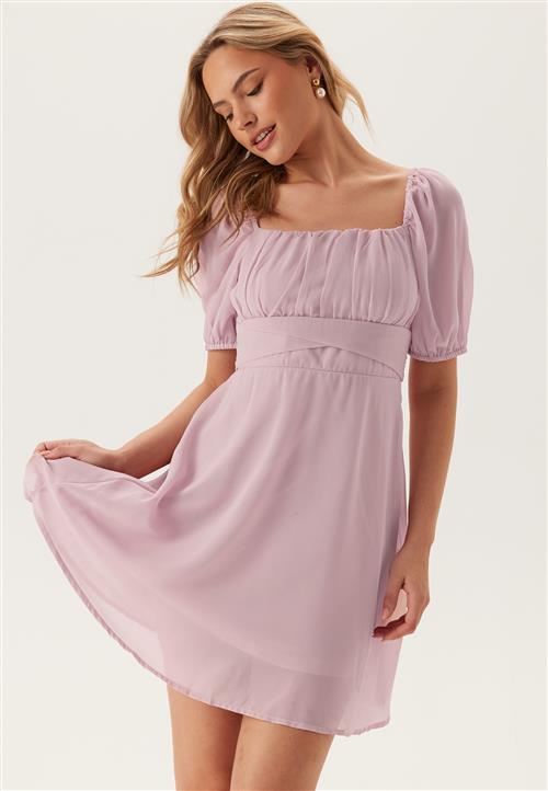 BUBBLEROOM Square Neck S/S Georgette Dress