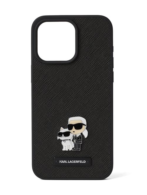 Karl Lagerfeld Smartphone-etui 'iPhone 16 Pro Max'  beige / sort / hvid