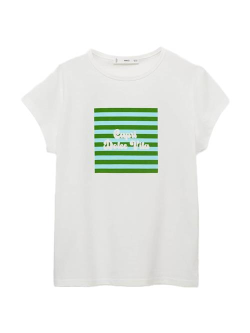MANGO Shirts  turkis / lysegrøn / hvid