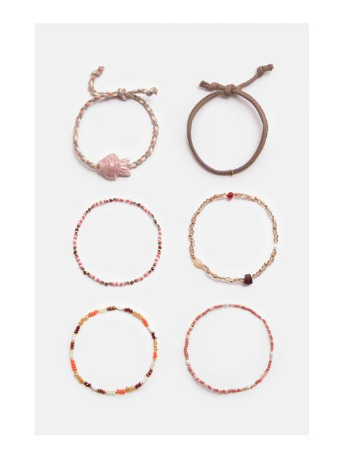 Pull&Bear Armbånd  lysebrun / lysegrå / orange / lyserød