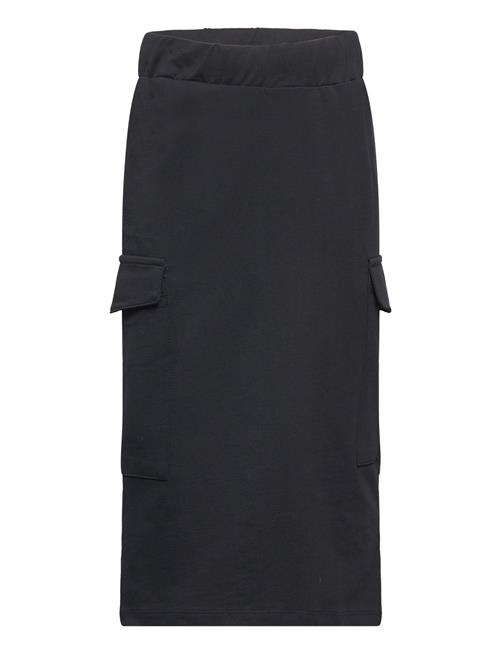 Se Nlfnargo Lw Cargo Sweat Skirt LMTD Black ved Booztlet
