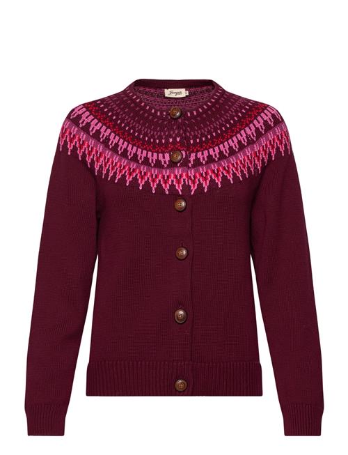 Joelle Cotton Cardigan Jumperfabriken Burgundy