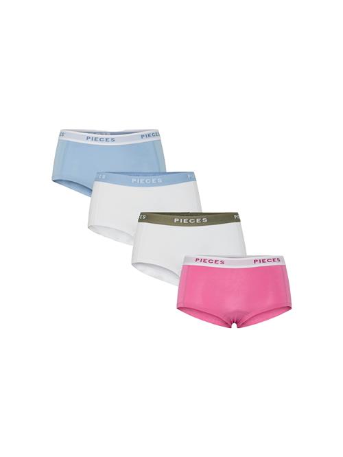 PIECES Panty  lyseblå / oliven / lys pink / hvid