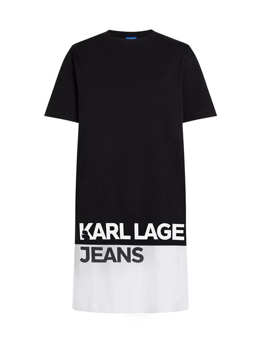 KARL LAGERFELD JEANS Kjole  sort / hvid
