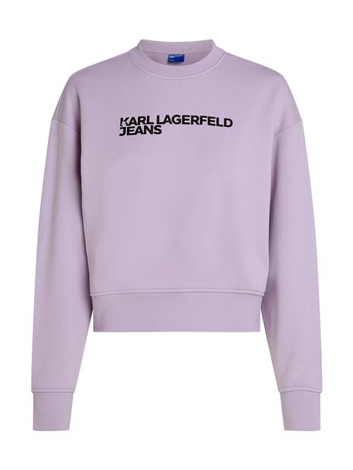 KARL LAGERFELD JEANS Sweatshirt 'Essential'  lavendel / sort