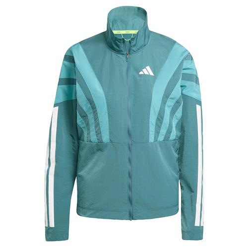 ADIDAS PERFORMANCE Sportsjakke 'Adizero'  turkis / petroleum / hvid