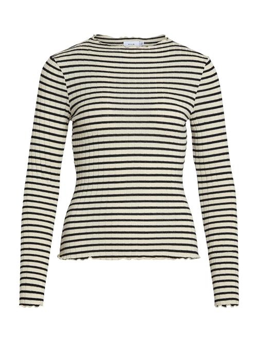 VILA Shirts 'VIRIKA'  ecru / sort