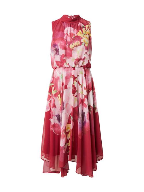 Vera Mont Sommerkjole  gul / lilla / mørk pink / pink-meleret