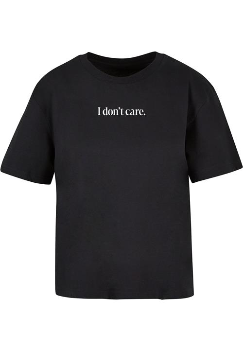 Miss Tee Shirts 'I Don´t Care'  sort / hvid