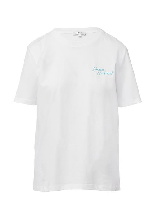 Se s.Oliver Shirts  aqua / hvid ved About You