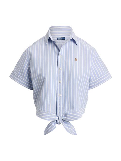 Polo Ralph Lauren Bluse  lyseblå / karamel / hvid