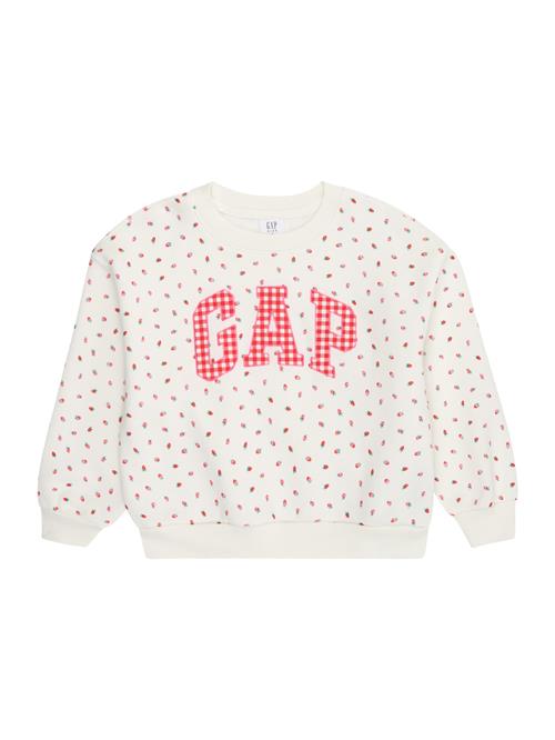 GAP Sweatshirt  grøn / rød / hvid