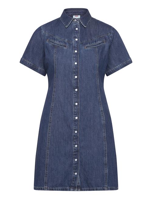 Rinoa Denim Ss Dress Med Indigo - Flat Finish Levi's® Blue